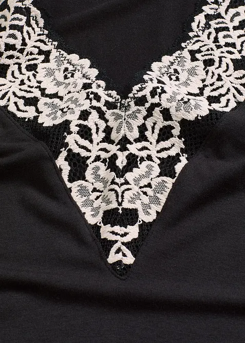 Body utan bygel i mjuk modal med spets, bonprix