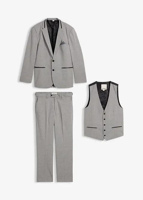 Kostym: kavaj, byxor och väst Regular Fit, bonprix