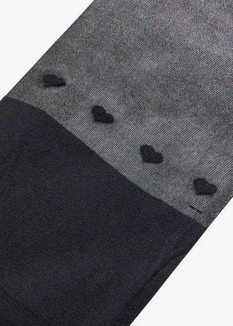 Overknee-strumpbyxa med hj&auml;rtan (70 den), bonprix