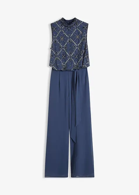Jumpsuit med pärlbroderi, bonprix