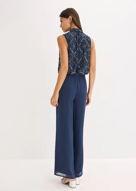 Jumpsuit med pärlbroderi, bonprix