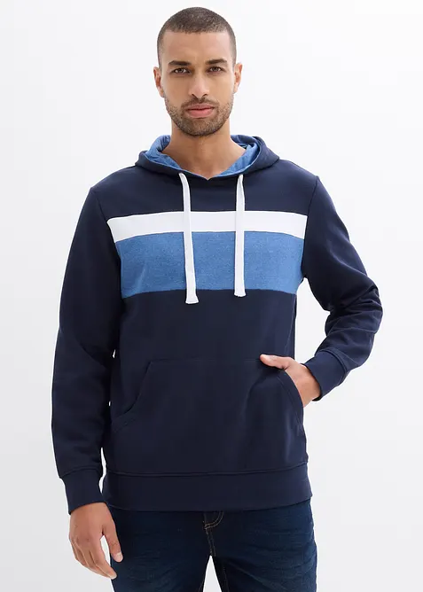 Sweatshirt med huva, bonprix