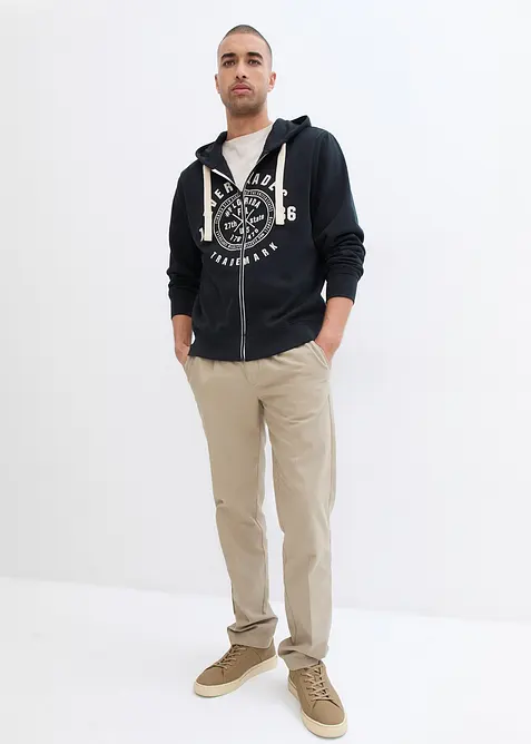 Munkjacka med luva och bekv&auml;mt snitt, bonprix