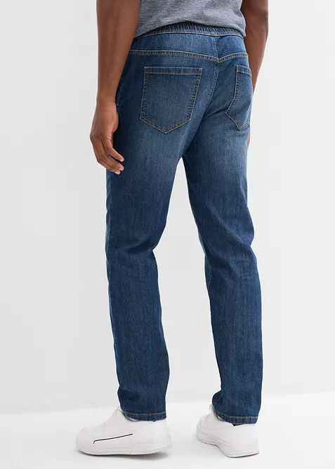 Tunna dra på-jeans, Regular Fit, Straight, bonprix