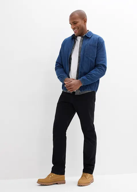 Byxa i twill av bomull, Regular Fit, Straight, bonprix