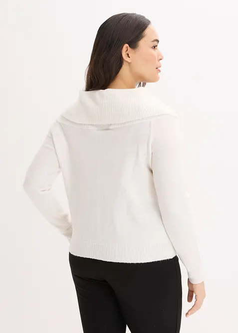 Oversizetröja med vid ringning, bonprix