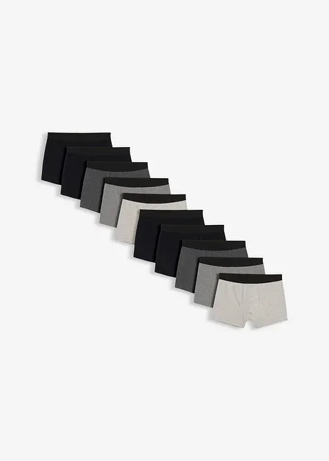Boxershorts med bomull (10-pack) tajt modell, bonprix