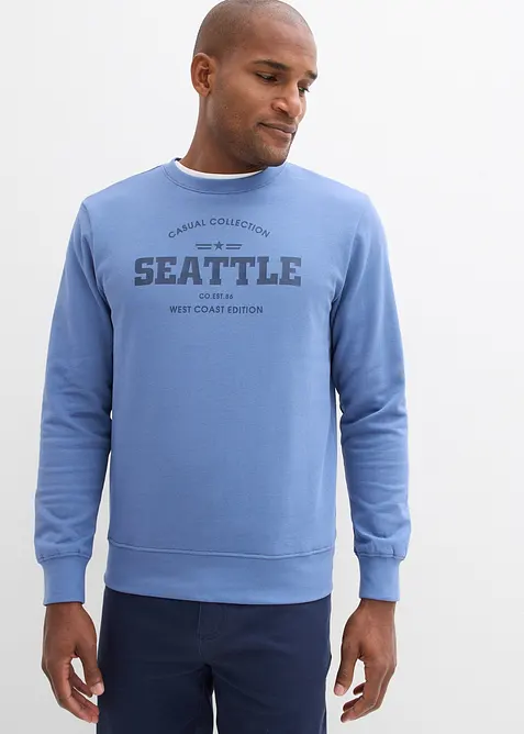 Sweatshirt av ekologisk bomull (2-pack), bonprix