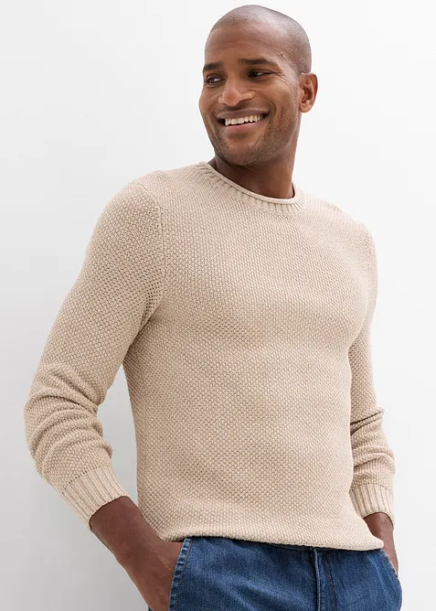 Tr&ouml;ja med &aring;tervunnen bomull, bonprix