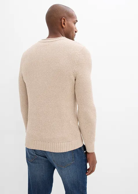 Tr&ouml;ja med &aring;tervunnen bomull, bonprix