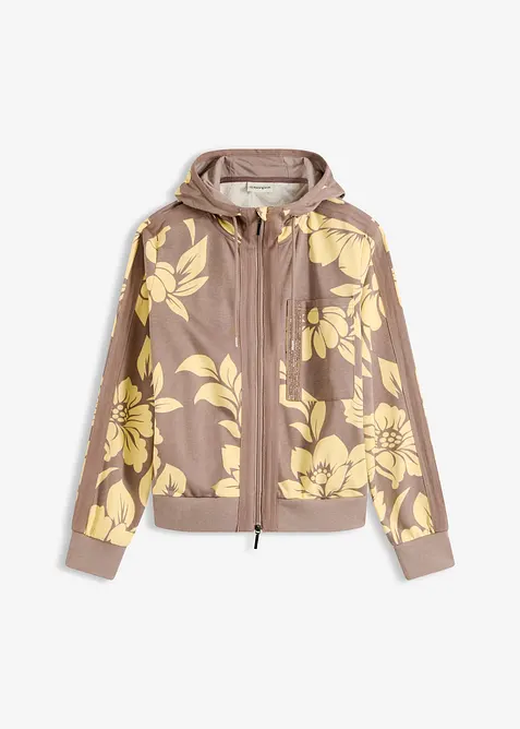 Sweatjacka med bomull, bonprix