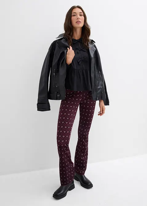 Blus med rosetter, bonprix