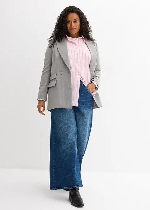 Skjortblus i bomull, bonprix