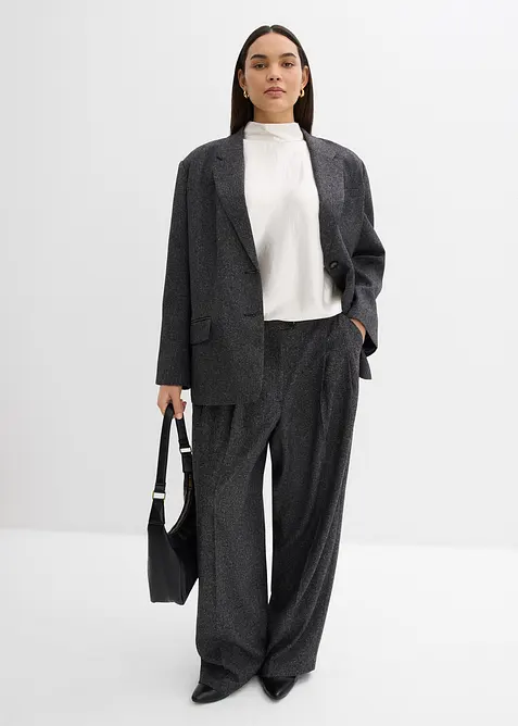 Oversizekavaj i fintr&aring;dig viskosmix, bonprix