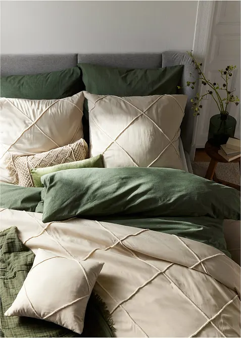 Kuddfodral med kvadrater (2-pack), bonprix