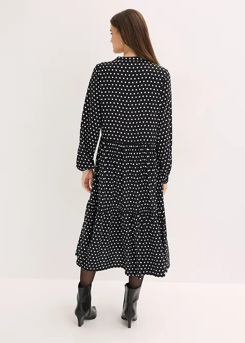 Midikl&auml;nning av viskos med mjukt fall, bonprix