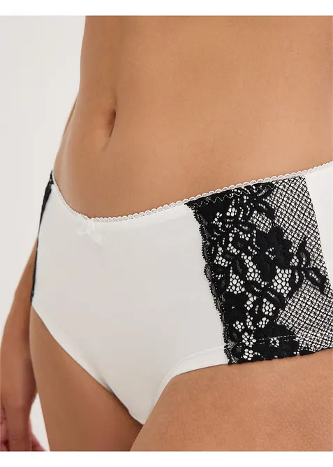 Maxihipstertrosa med ekologisk bomull (4-pack), bonprix