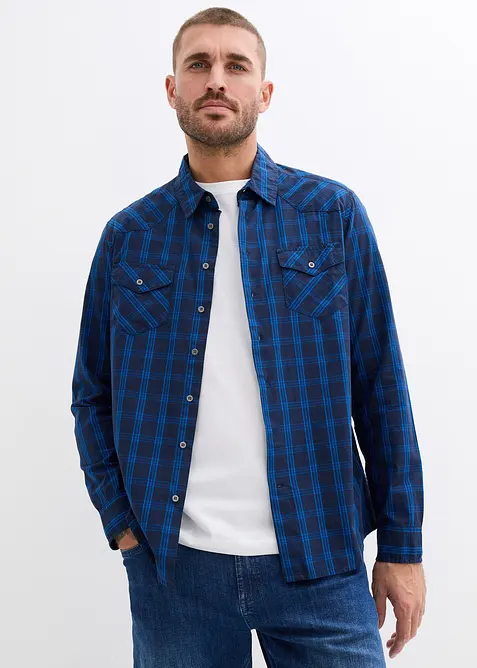 L&aring;ng&auml;rmad skjorta i bomull, bonprix