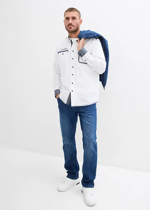 L&aring;ng&auml;rmad skjorta av bomull, bonprix