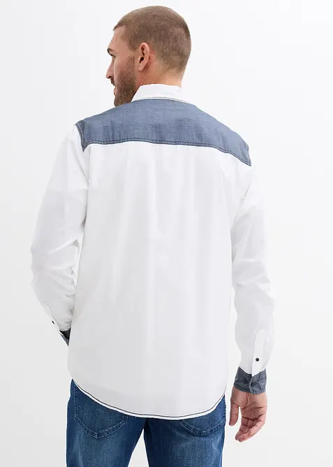 L&aring;ng&auml;rmad skjorta av bomull, bonprix