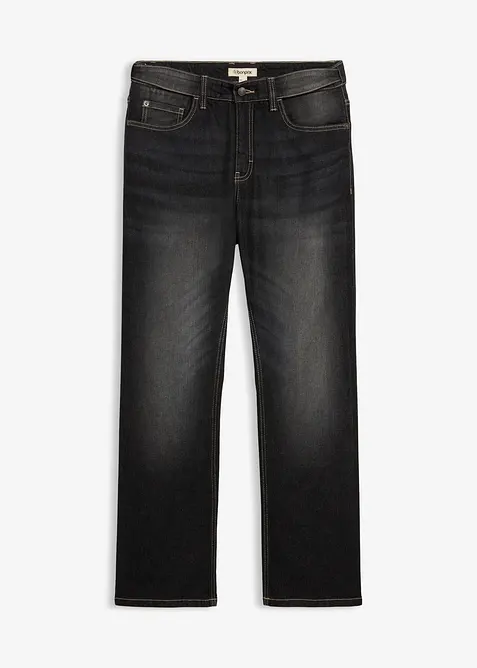 Classic Fit Stretch Jeans med bekv&auml;m midja, Bootcut, bonprix