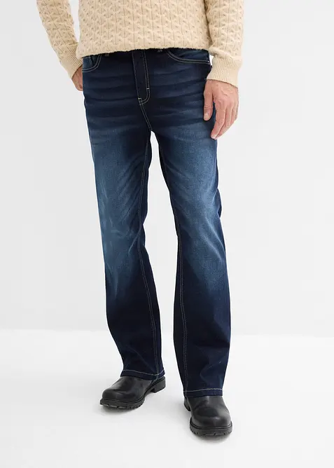 Classic Fit Stretch Jeans med bekv&auml;m midja, Bootcut, bonprix