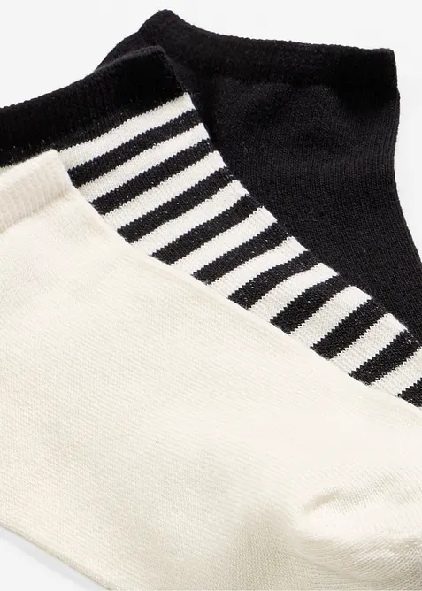 Ankelstrumpor med ekologisk bomull (6-pack), bonprix