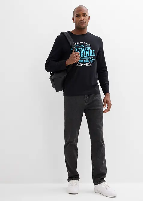 L&aring;ng&auml;rmad T-shirt i ekologisk bomull, bonprix