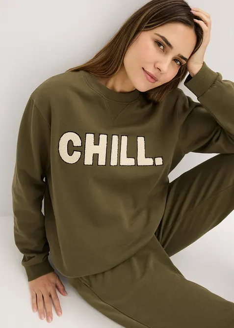 Sweatshirt och trik&aring;byxa, bonprix