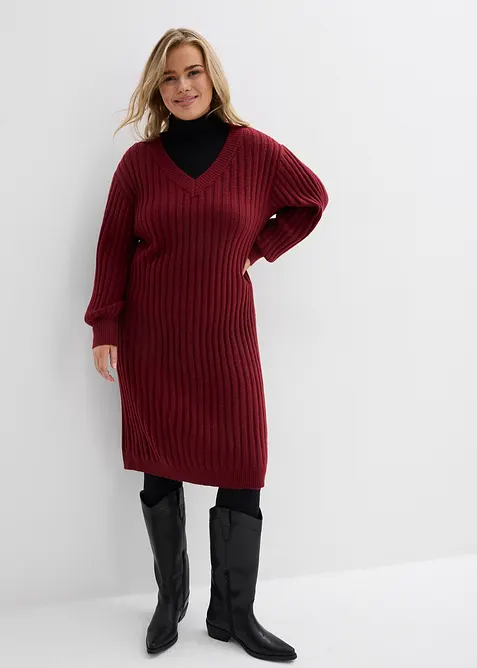 Stickad kl&auml;nning, bonprix