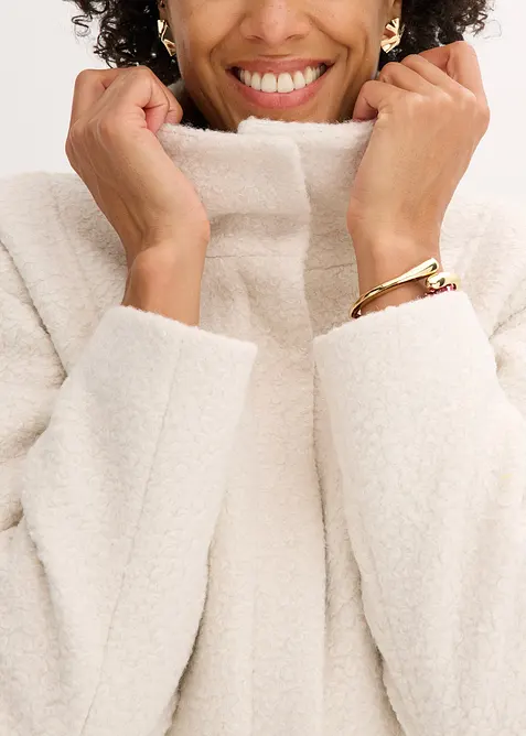 Kort kappa i bouclé, bonprix