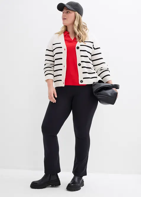 Utsvängda leggings i bomullsmix (2-pack), bonprix