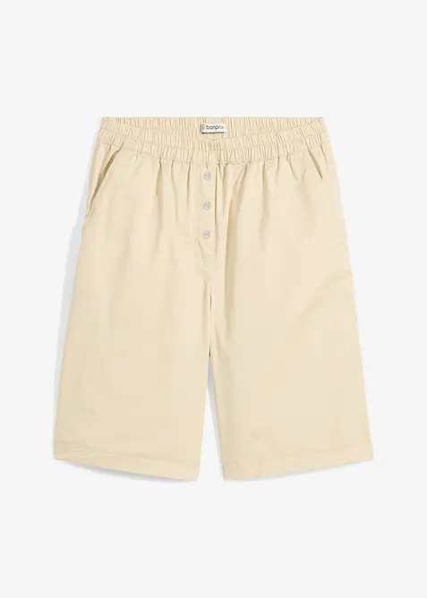 Papertouch-bermudas av bomull, bonprix