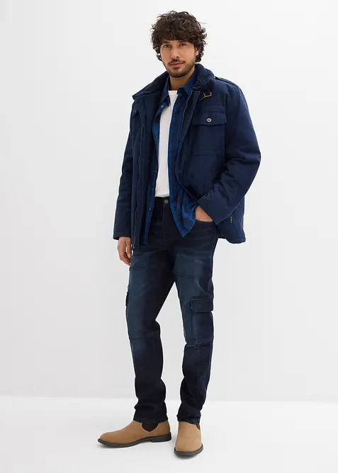 Slim Fit Cargo Stretch Jeans Straight, bonprix