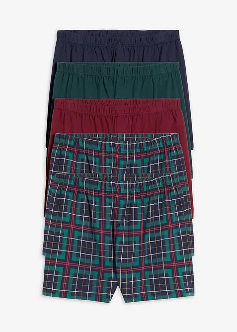 Lediga jerseyboxershorts med bomull (5-pack), bonprix