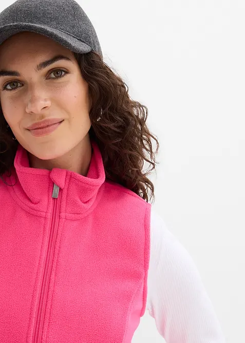 Fleecev&auml;st med fickor, bonprix