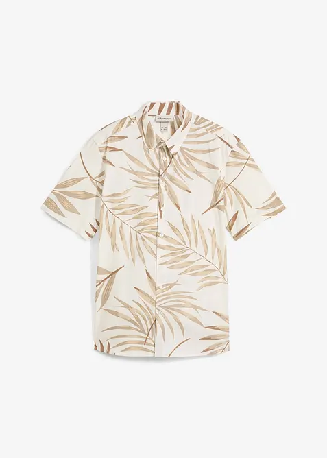 Kort&auml;rmad skjorta i ekologisk bomull, bonprix