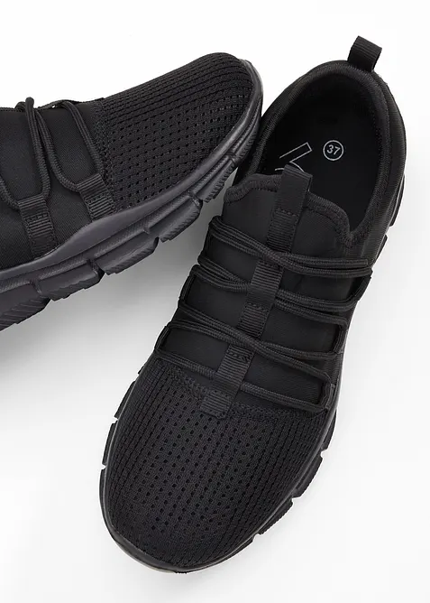 Sneakers i mjukt material, bonprix