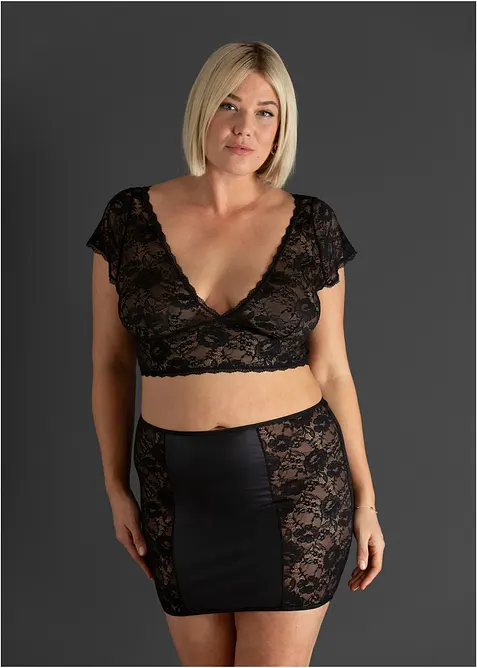 BH-topp och underkjol (2 delar), bonprix