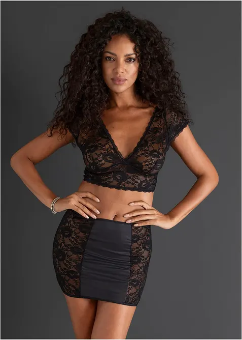 BH-topp och underkjol (2 delar), bonprix