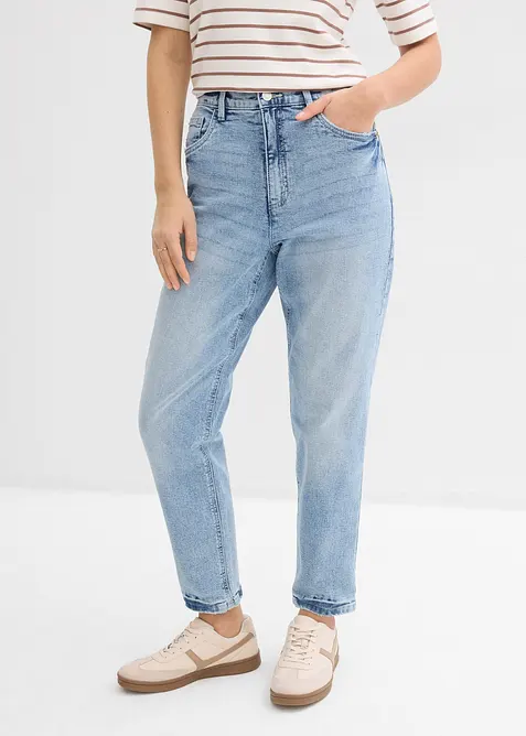 Mom Jeans High Waist, cropped, bonprix