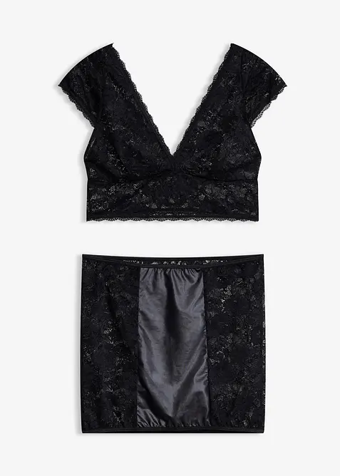 BH-topp och underkjol (2 delar), bonprix