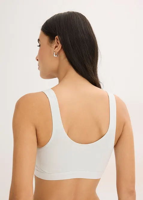 BH-topp med ekologisk bomull (3-pack), bonprix