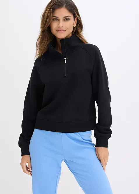 Sweatshirt med bomull, bonprix