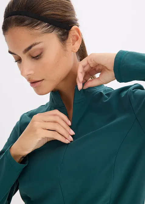 V&auml;rmande funktionsjacka med halv dragkedja, bonprix