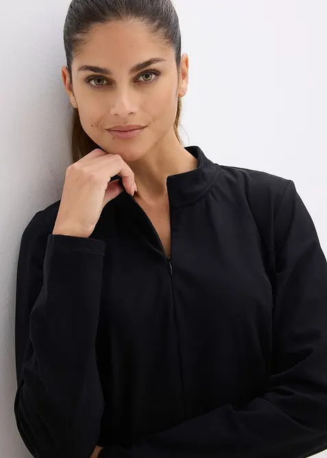 V&auml;rmande funktionsjacka med halv dragkedja, bonprix