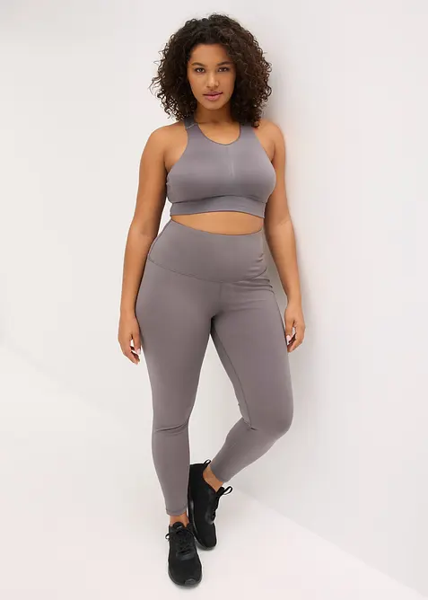 Sport-BH med l&auml;tt st&ouml;d och brottarrygg, bonprix