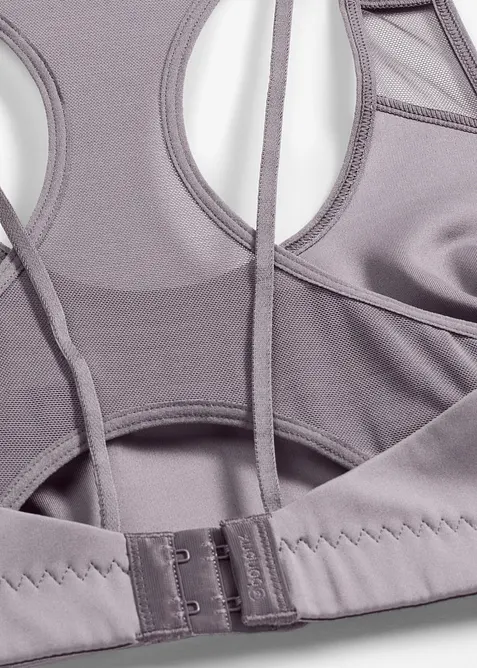 L&auml;tt glansig sport-BH med medelh&ouml;gt st&ouml;d, bonprix