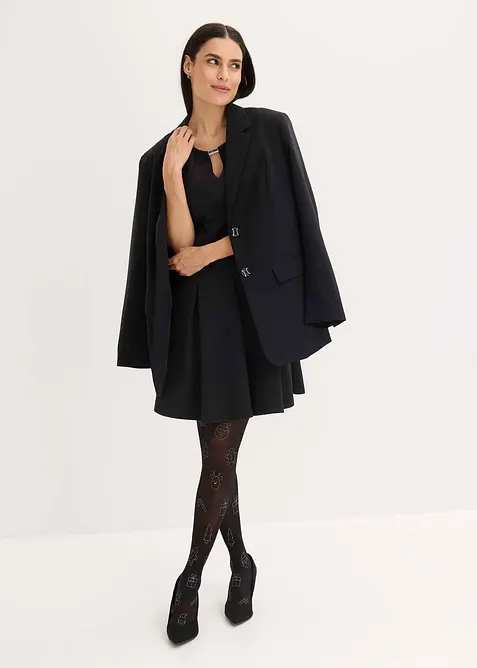 Strumpbyxa med glittrigt julmönster, bonprix