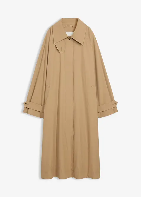 Trenchcoat med slejf, bonprix